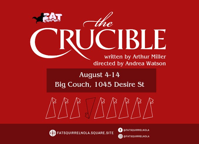 THE CRUCIBLE Production Funds cover photo